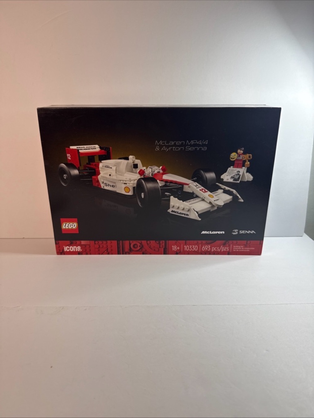 LEGO Icons McLaren MP4/2 & Ayrton Senna Model F1 NEW In Sealed Box